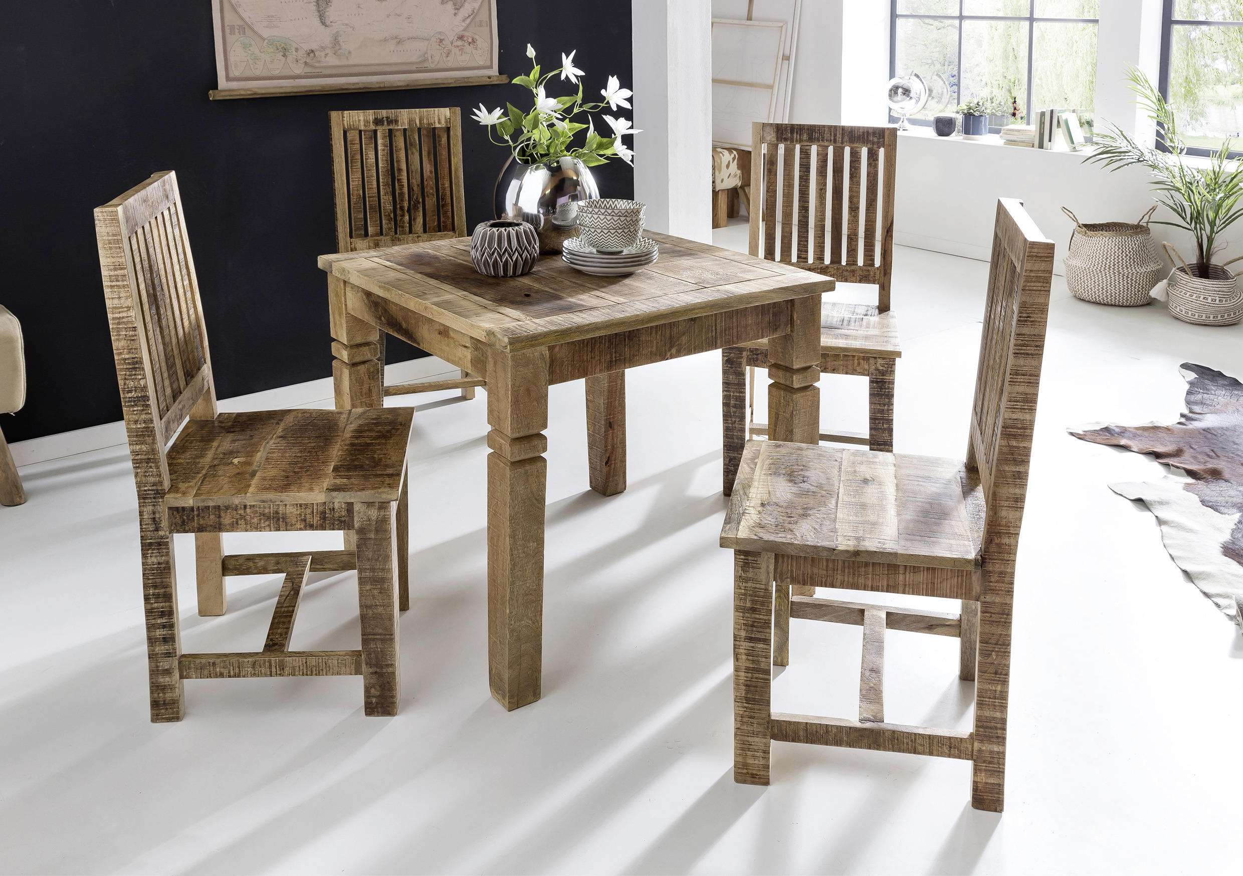 ESSTISCH in Holz 80/80/76 cm  - Braun, MODERN, Holz (80/80/76cm) - MID.YOU