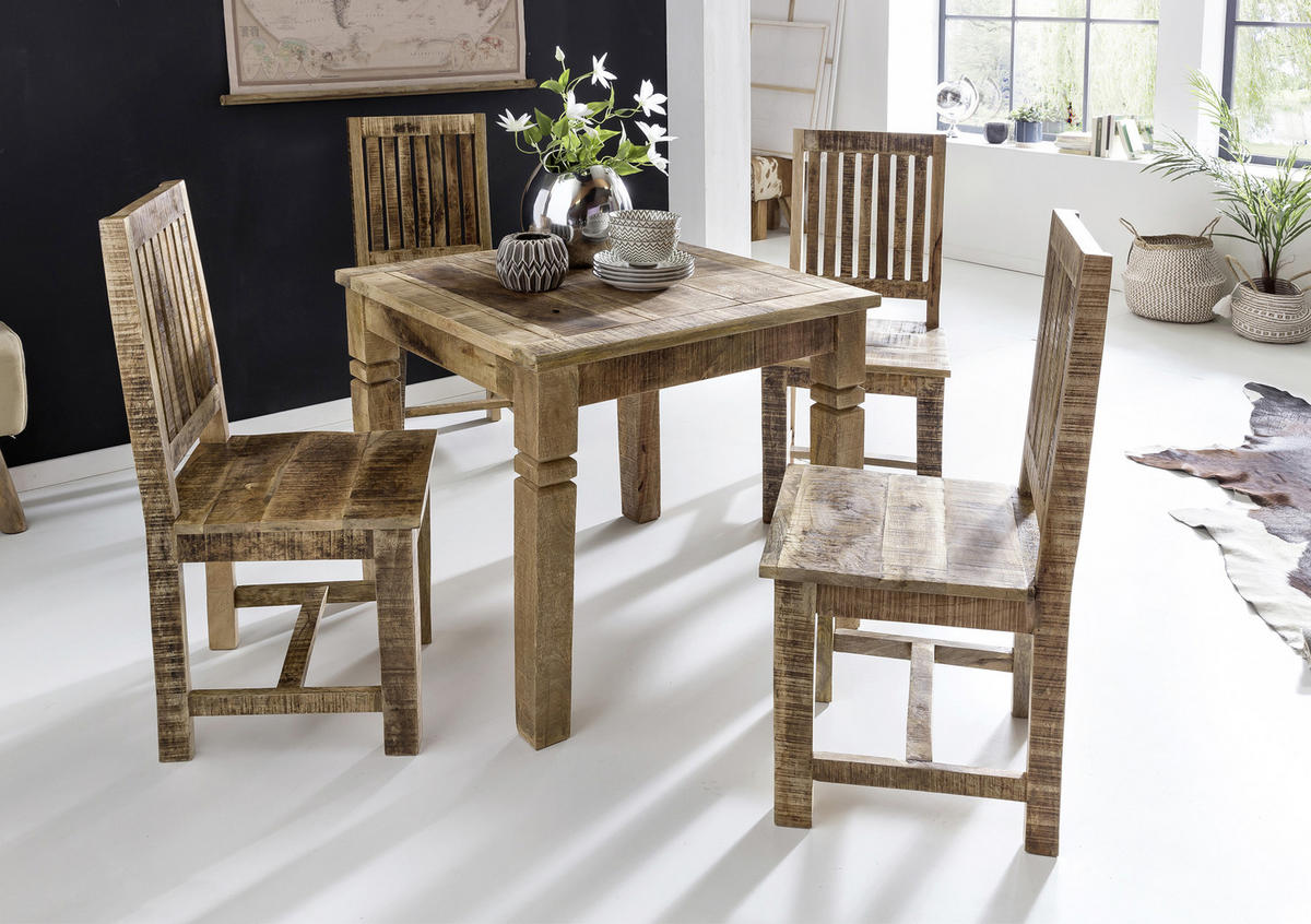 ESSTISCH in Holz 80/80/76 cm  - Braun, MODERN, Holz (80/80/76cm) - MID.YOU