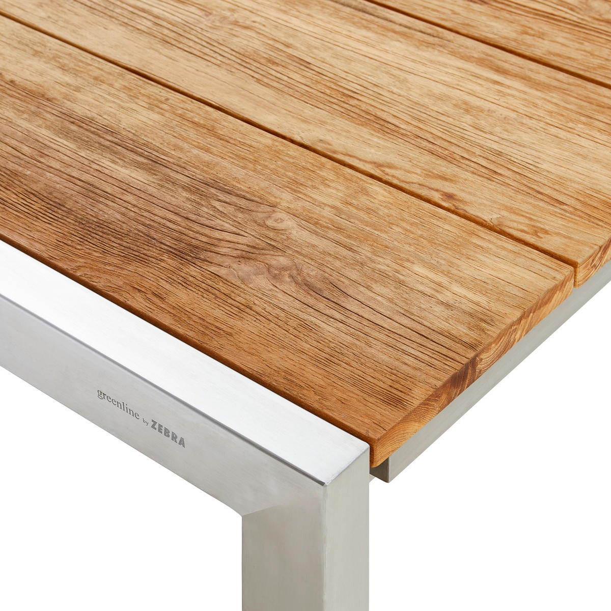 GARTENTISCH 170-280/90/75 cm Holz, Metall rechteckig  - Edelstahlfarben/Teakfarben, Design, Holz/Metall (170-280/90/75cm) - Zebra 