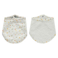 LÄTZCHEN - Gelb/Weiß, Basics, Textil (19/40cm) - Bebe Jou