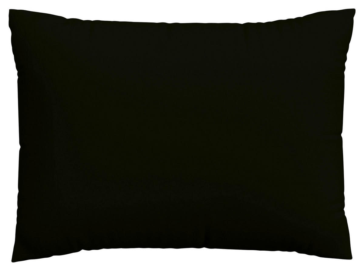 KOPFPOLSTERBEZUG EASY JERSEY 60/80 cm  - Schwarz, Basics, Textil (60/80cm) - Schlafgut