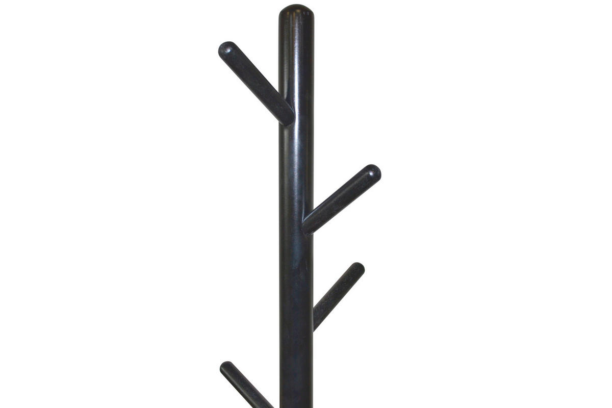 KLEIDERSTÄNDER in Schwarz 45/45/174 cm   - Schwarz, Design, Holz (45/45/174cm) - MID.YOU