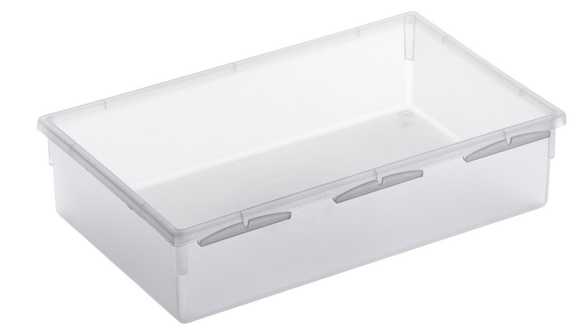 AUFBEWAHRUNGSBOX 23/15/5 cm  - Transparent, Basics, Kunststoff (23/15/5cm) - Rotho