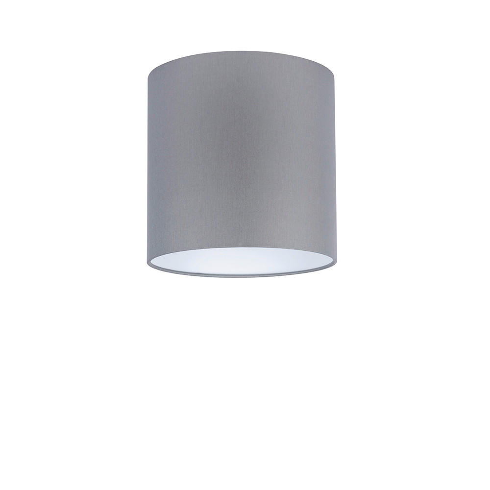 LEUCHTENSCHIRM Velour 25/23 cm   - Grau, Basics, Textil/Metall (25/23cm)