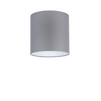 LEUCHTENSCHIRM Velour 25/23 cm   - Grau, Basics, Textil/Metall (25/23cm)