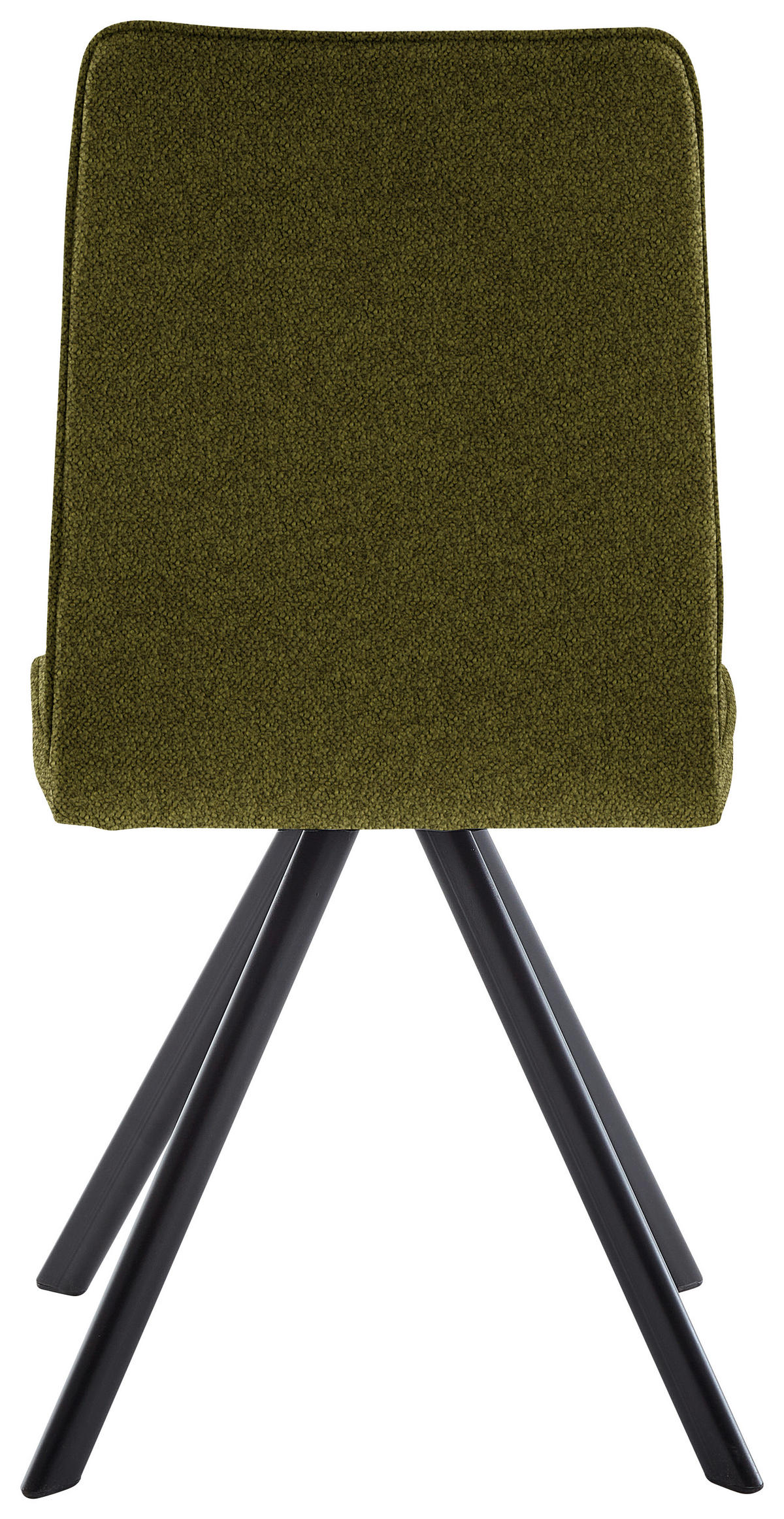 STUHL   Webstoff  Schwarz, Olivgrün  - Schwarz/Olivgrün, Design, Textil/Metall (47/92/60cm) - Cantus