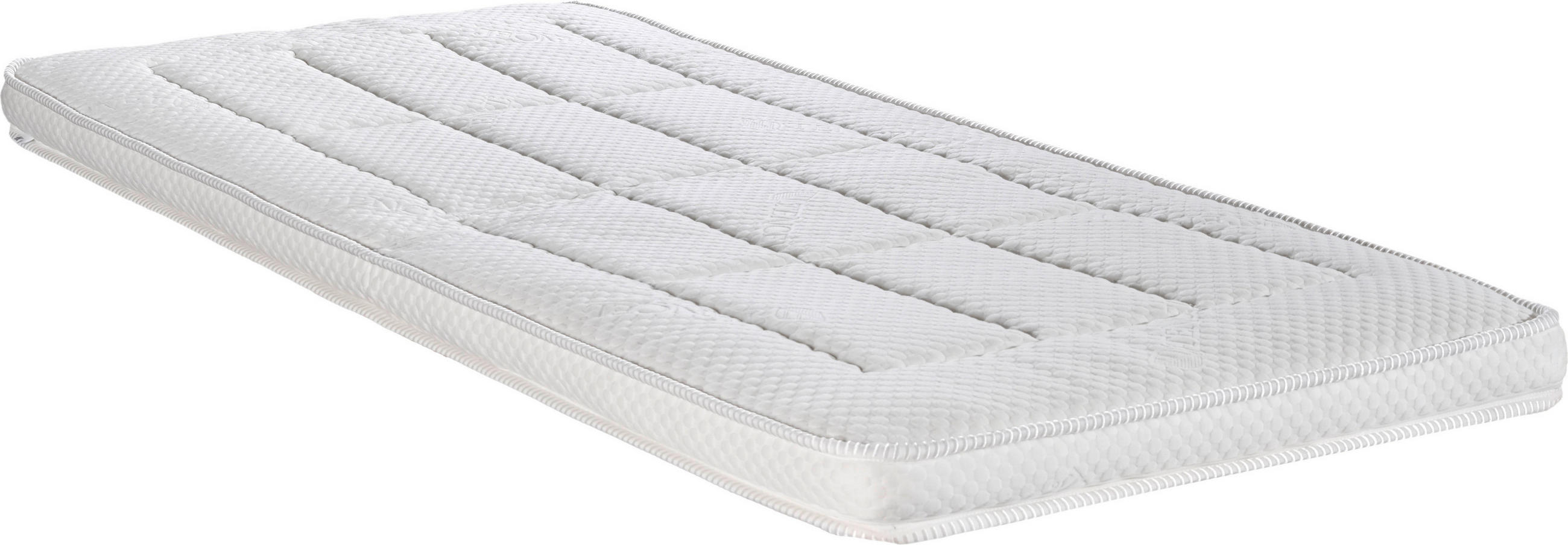 TOPPER MICRO POCKET TOPPER 90/200 cm Höhe ca. 8 cm  - Weiß, Basics, Textil (90/200cm) - Livetastic