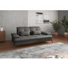 3-SITZER-SOFA in Leder Anthrazit  - Anthrazit/Schwarz, KONVENTIONELL, Leder/Metall (212/90/122cm) - Sit & More