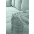 ECKSOFA Mintgrün Chenille  - Schwarz/Mintgrün, KONVENTIONELL, Holz/Textil (290/160cm) - Carryhome