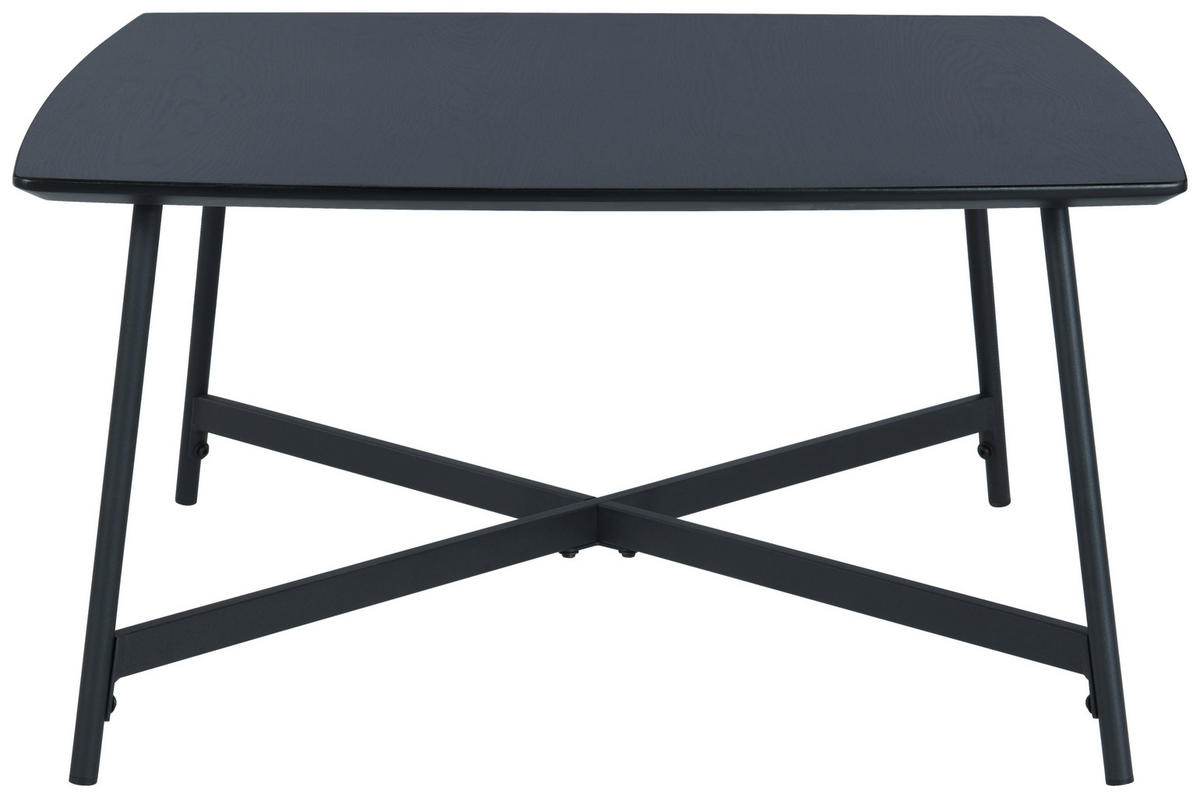 KONFERENČNÍ STOLEK, černá, kov, kompozitní dřevo, 80/80/42 cm - černá, Design, kov/kompozitní dřevo (80/80/42cm) - MID.YOU