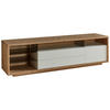 LOWBOARD  in 200/54,6/42 cm  - Weiss/Eiche Artisan, Design, Glas/Holzwerkstoff (200/54,6/42cm) - Stylife
