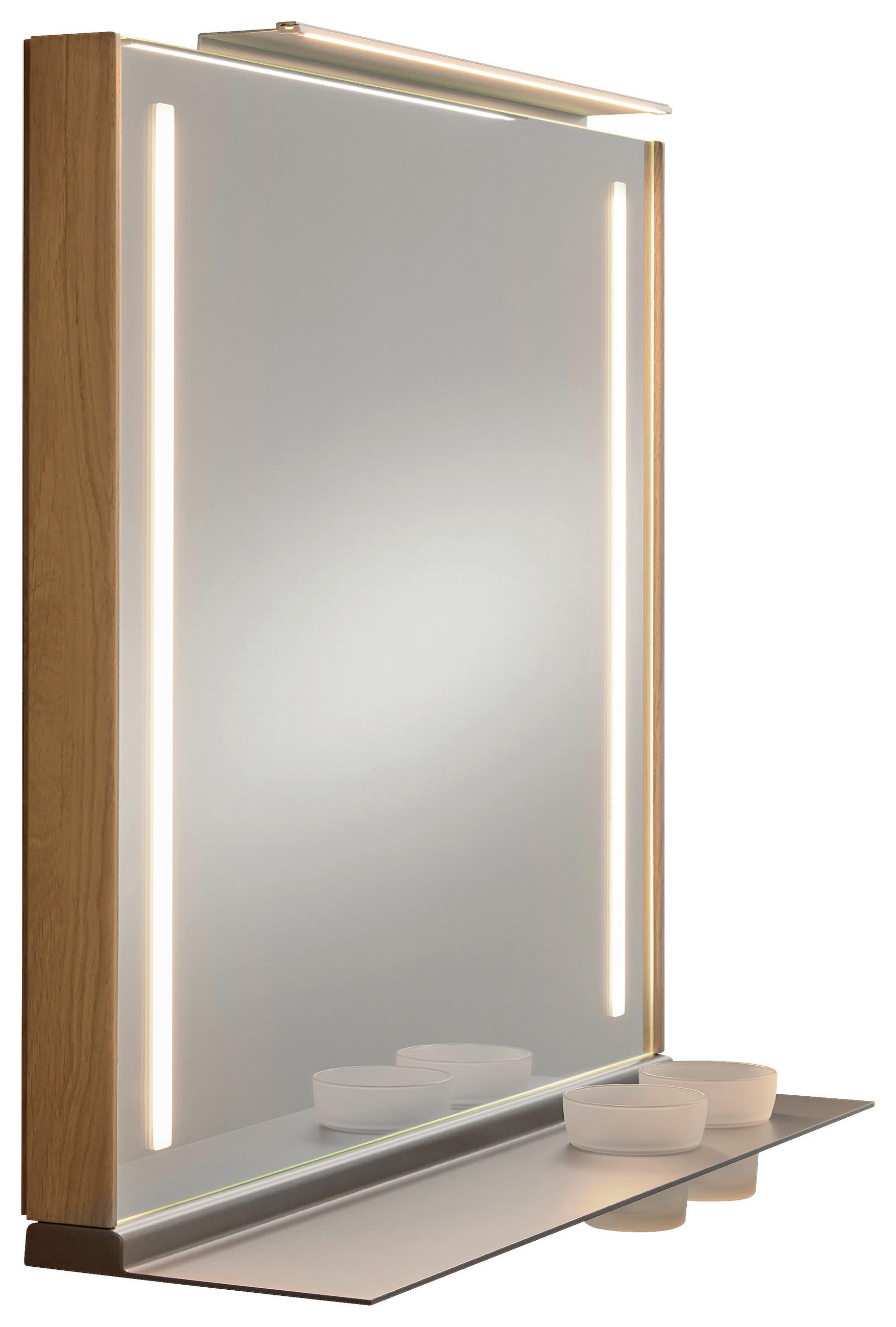 BADEZIMMERSPIEGEL 82/79,8/17 cm  - Wildeiche, Design, Holz (82/79,8/17cm) - Musterring