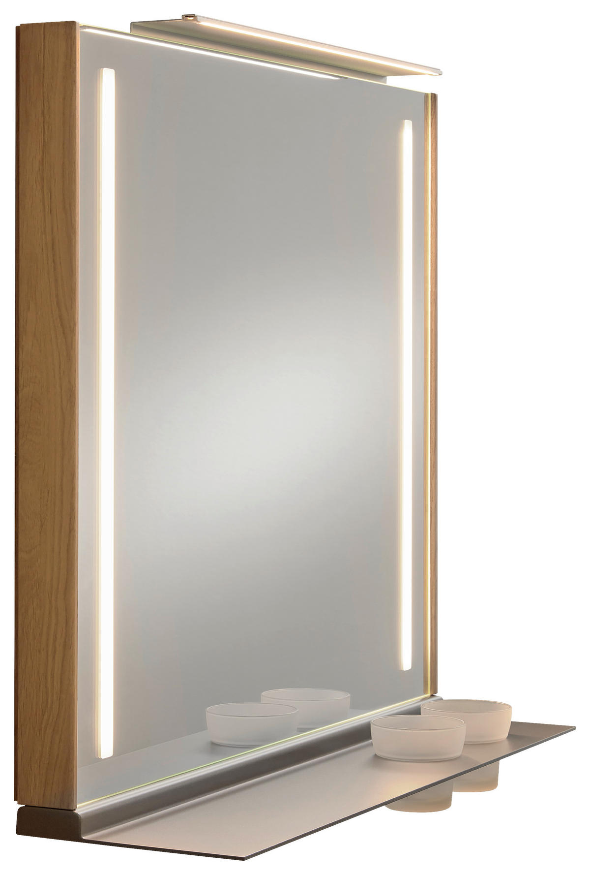 BADEZIMMERSPIEGEL 82/79,8/17 cm  - Wildeiche, Design, Holz (82/79,8/17cm) - Musterring