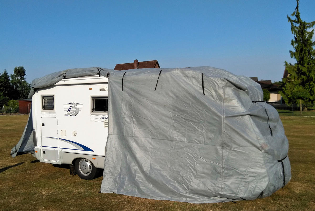 ABDECKPLANE - Grau, Basics, Kunststoff (235/275/870cm)