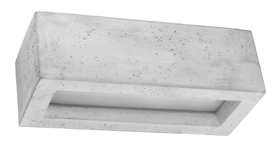 WANDLEUCHTE Vega 30/12/10 cm   - Hellgrau, KONVENTIONELL, Glas/Stein (30/12/10cm)