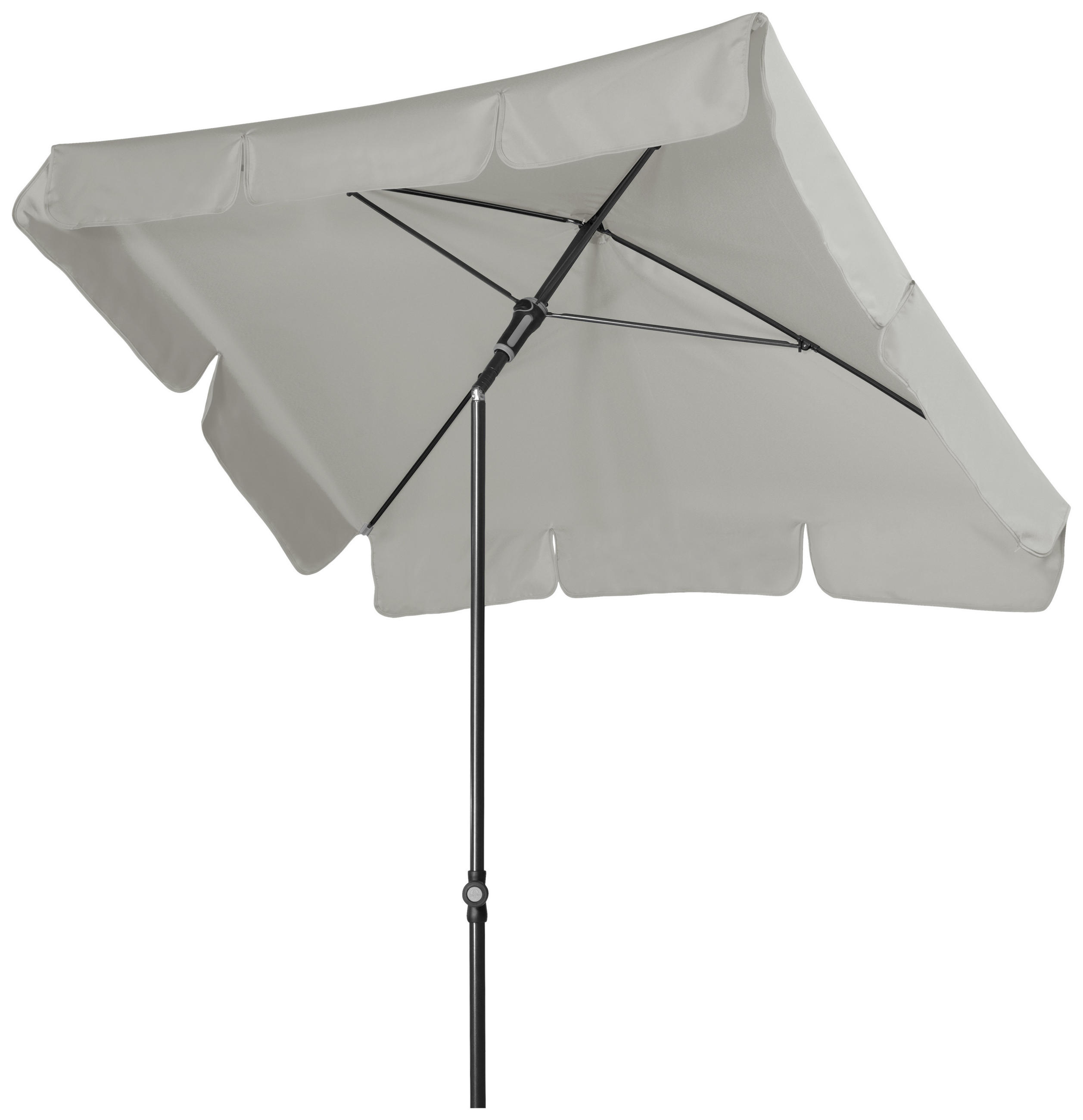 SONNENSCHIRM 185x120 cm Grau  - Anthrazit/Grau, Basics, Textil/Metall (185/120cm) - Doppler