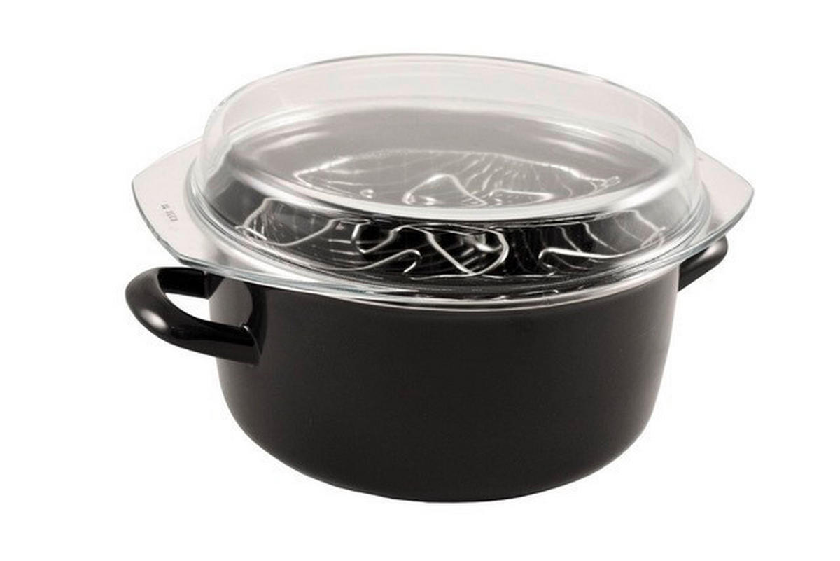 LONEC ZA PEČENJE Baumalu  jeklo   - črna, Basics, kovina/steklo (26/26/17cm)