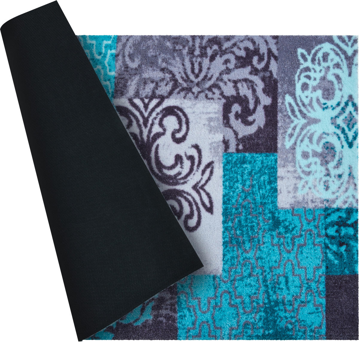 FUßMATTE 40/60 cm Pago  - Anthrazit/Hellgrau, LIFESTYLE, Kunststoff/Textil (40/60cm) - Grund