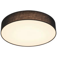 LED-DECKENLEUCHTE - Schwarz/Weiß, Trend, Kunststoff/Textil (60/11cm) - Novel
