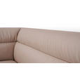 ECKBANK 237/178 cm Struktur Echtleder Schwarz, Taupe   - Taupe/Schwarz, Design, Leder/Textil (237/178cm) - Novel