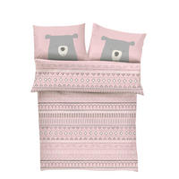 BABYBETTWÄSCHE 100/135 cm  - Rosa/Grau, Basics, Textil (100/135cm) - S. Oliver