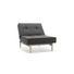 SESSEL Webstoff Grau - Hellbraun/Silberfarben, Design, Holz/Textil (90/79/115cm) - Innovation