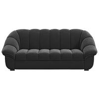 3-SITZER-SOFA Chenille Schwarz  - Schwarz, KONVENTIONELL, Kunststoff/Textil (215/88/104cm) - Welnova