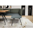 ECKBANK 165/225 cm  in Grau  - Schwarz/Grau, Design, Textil/Metall (165/225cm) - Moderano