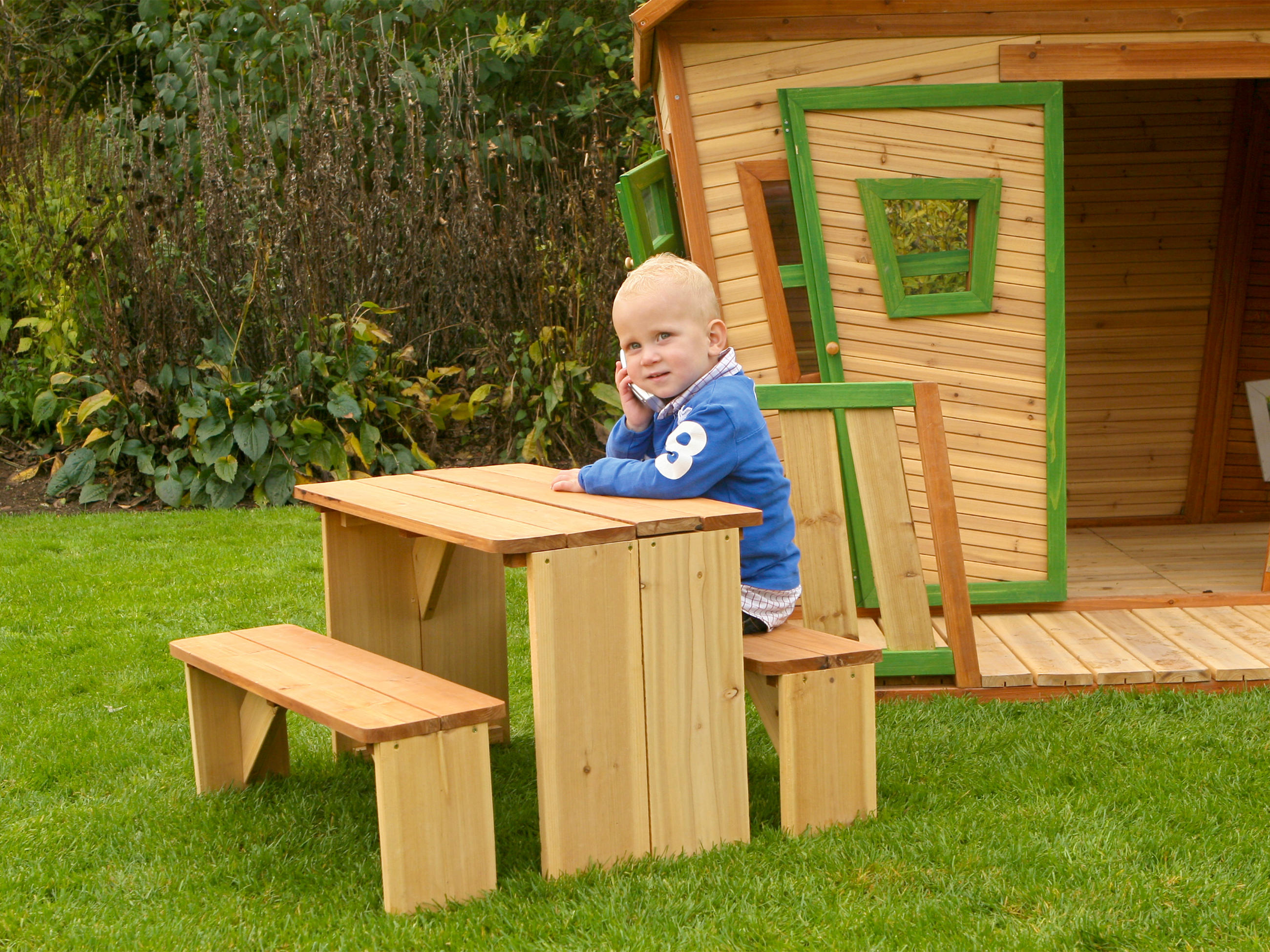 KINDER-GARTENTISCH  - Beige/Braun, KONVENTIONELL, Holz (70/45/40cm) - Ambia Garden