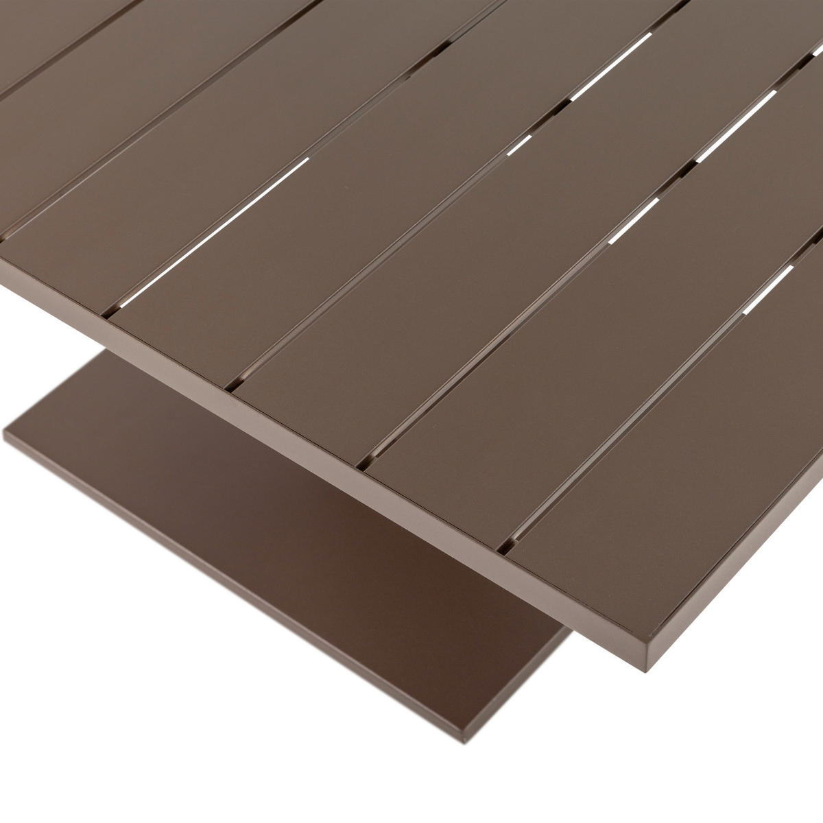 GARTENTISCH 100/80/52-77 cm Metall rechteckig  - Braun, MODERN, Metall (100/80/52-77cm) - Livetastic