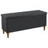 BETTBANK - Eichefarben/Dunkelgrau, Design, Holz/Textil (151/59/39cm) - Linea Natura BETTBANK - Eichefarben/Dunkelgrau, Design, Holz/Textil (151/59/39cm) - Linea Natura