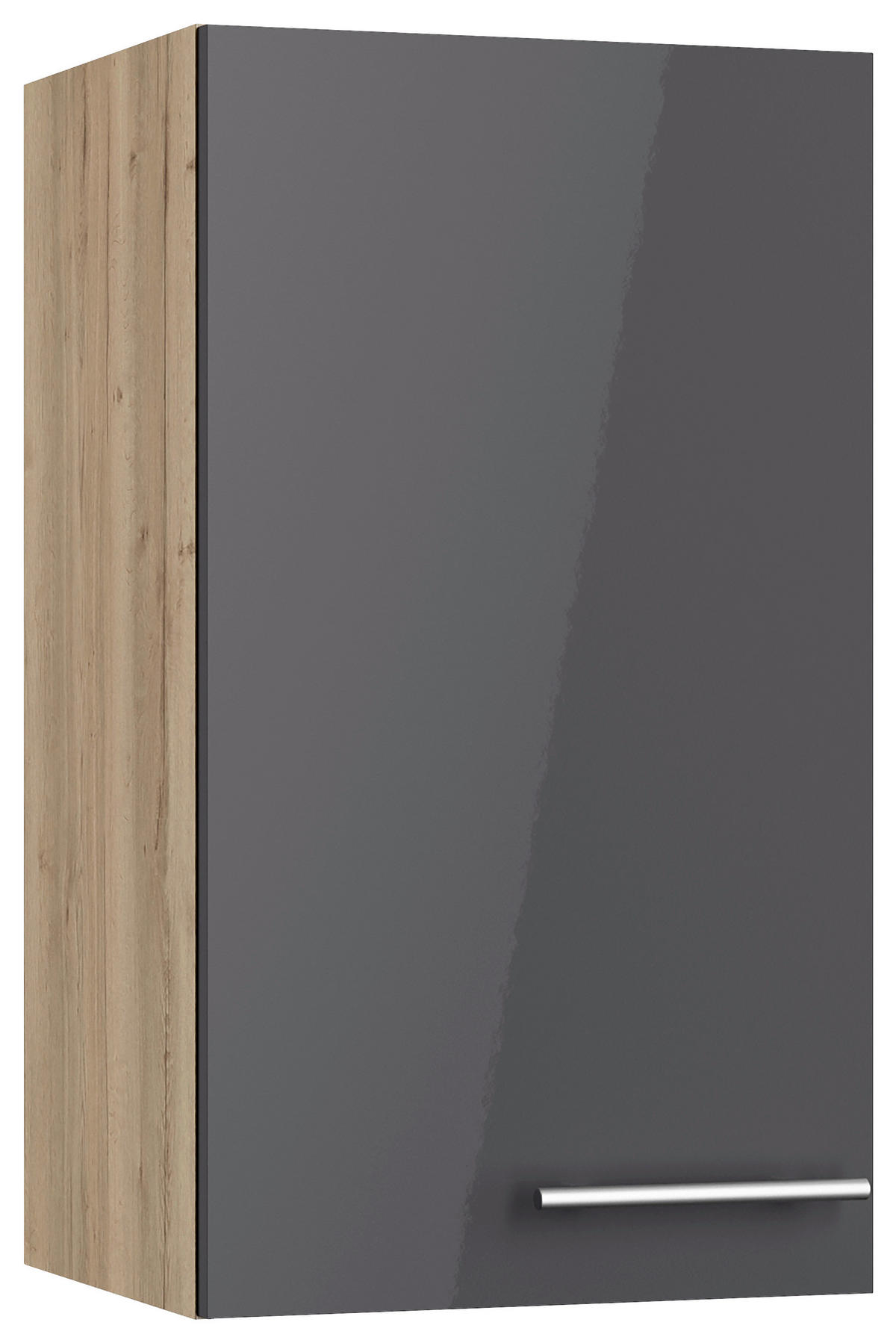 KÜCHENLEERBLOCK 270 cm   in Anthrazit, Eichefarben  - Edelstahlfarben/Eichefarben, Basics, Holzwerkstoff/Metall (270cm) - Optifit
