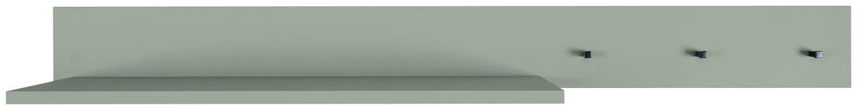 FALIPOLC MIA  - antracit/zöld, Basics, faalapú anyag/fém (136/14/20cm) - Jimmylee