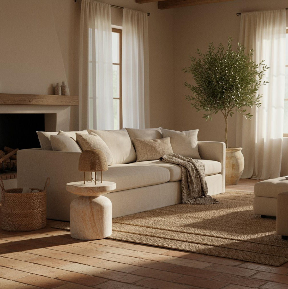 COUCHTISCH 35/35/39 cm  - Design, Stein (35/35/39cm) - MID.YOU