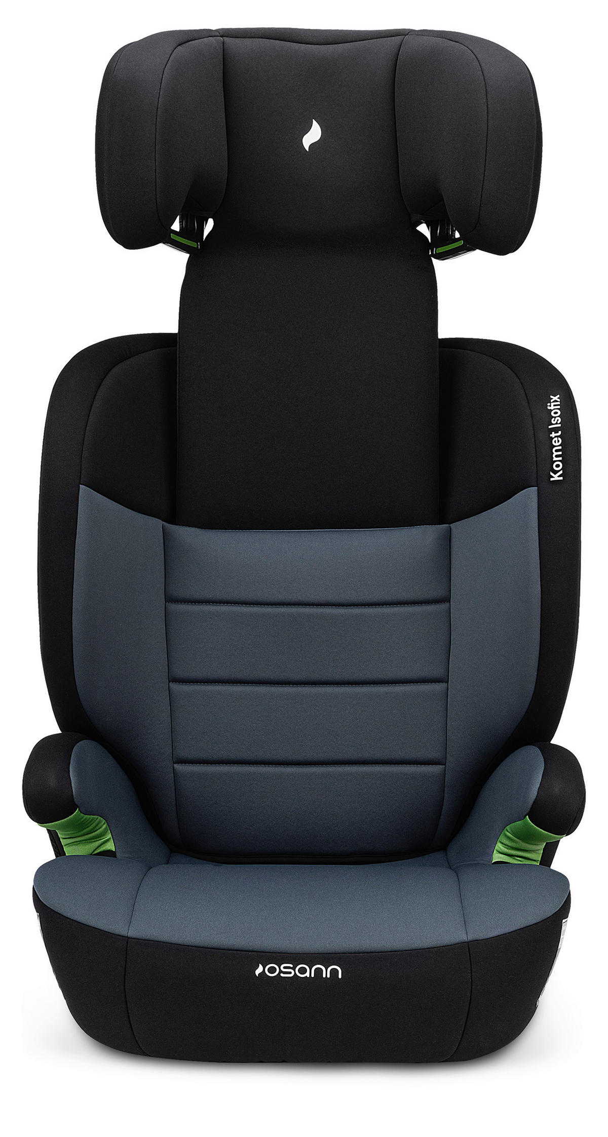 KINDERAUTOSITZ Komet Isofix  - Dunkelgrau/Schwarz, Basics, Kunststoff/Textil (44/55/43cm) - Osann