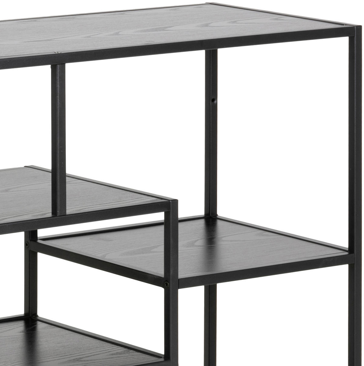 REGAL  114,0/78,0/35,0 cm Schwarz  - Schwarz, Trend, Holzwerkstoff/Metall (114,0/78,0/35,0cm) - Carryhome