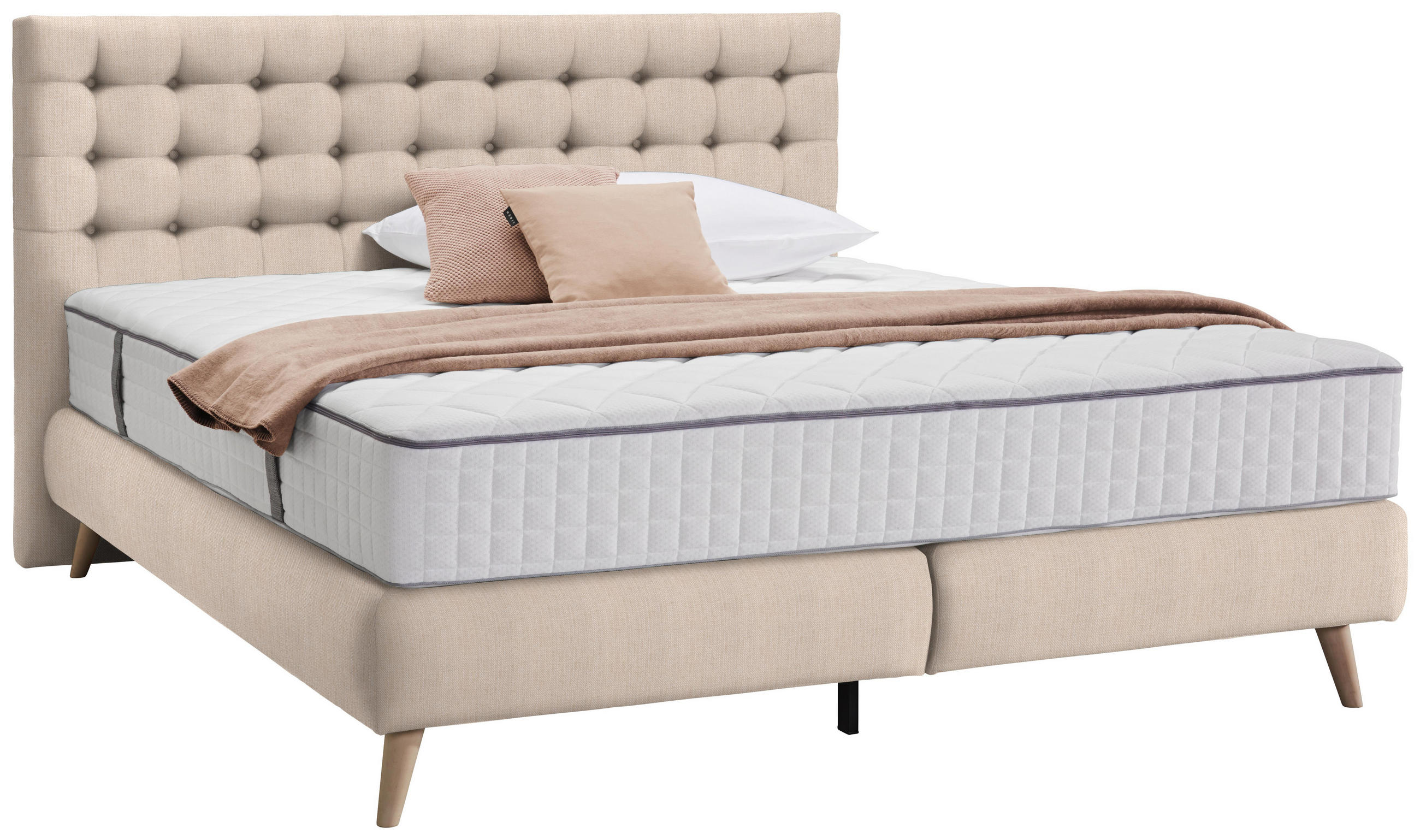 Boxspringbett 160 200 Cm In Beige Online Kaufen Xxxlutz