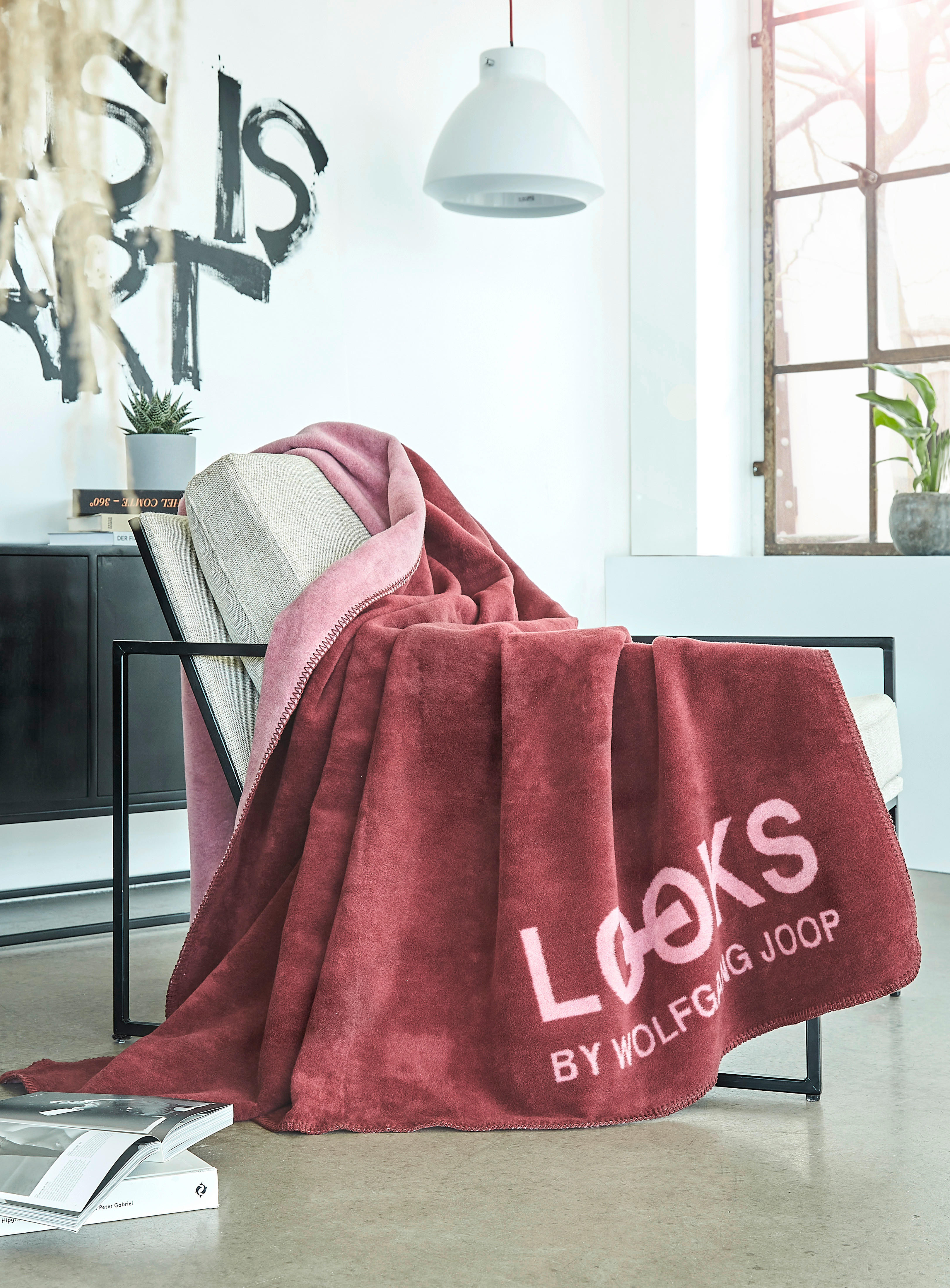 DECKE 2380 Doubleface 150/200 cm  - Rot/Rosa, KONVENTIONELL, Textil (150/200cm) - LOOKS by W.Joop