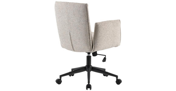 DREHSTUHL Webstoff Creme, Schwarz - Creme/Schwarz, Design, Kunststoff/Textil (63/88/95,5/65,5cm) - Venda