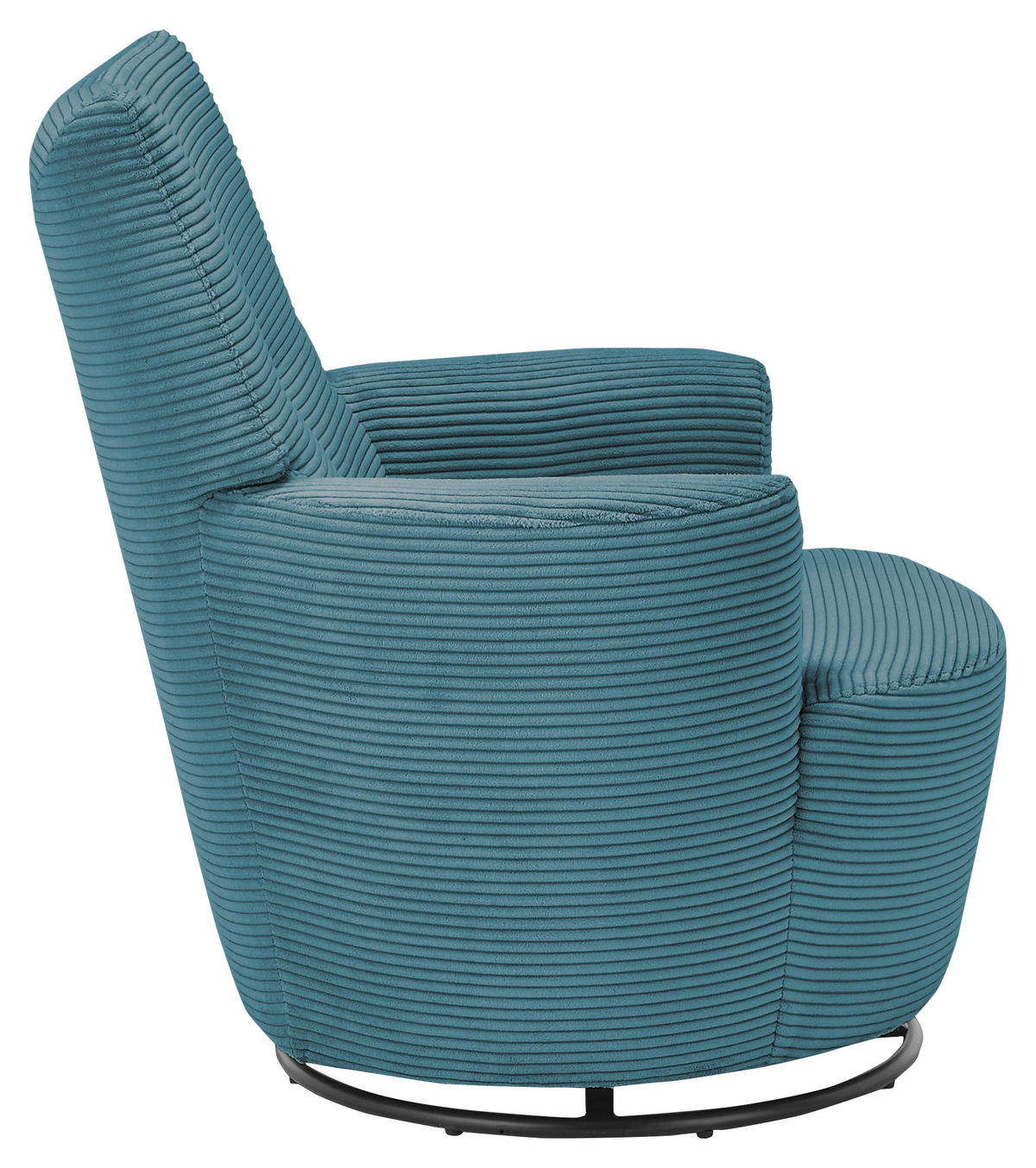 SESSEL Cord Blau    - Blau/Schwarz, Design, Textil/Metall (80/96/88cm) - SetOne by Musterring