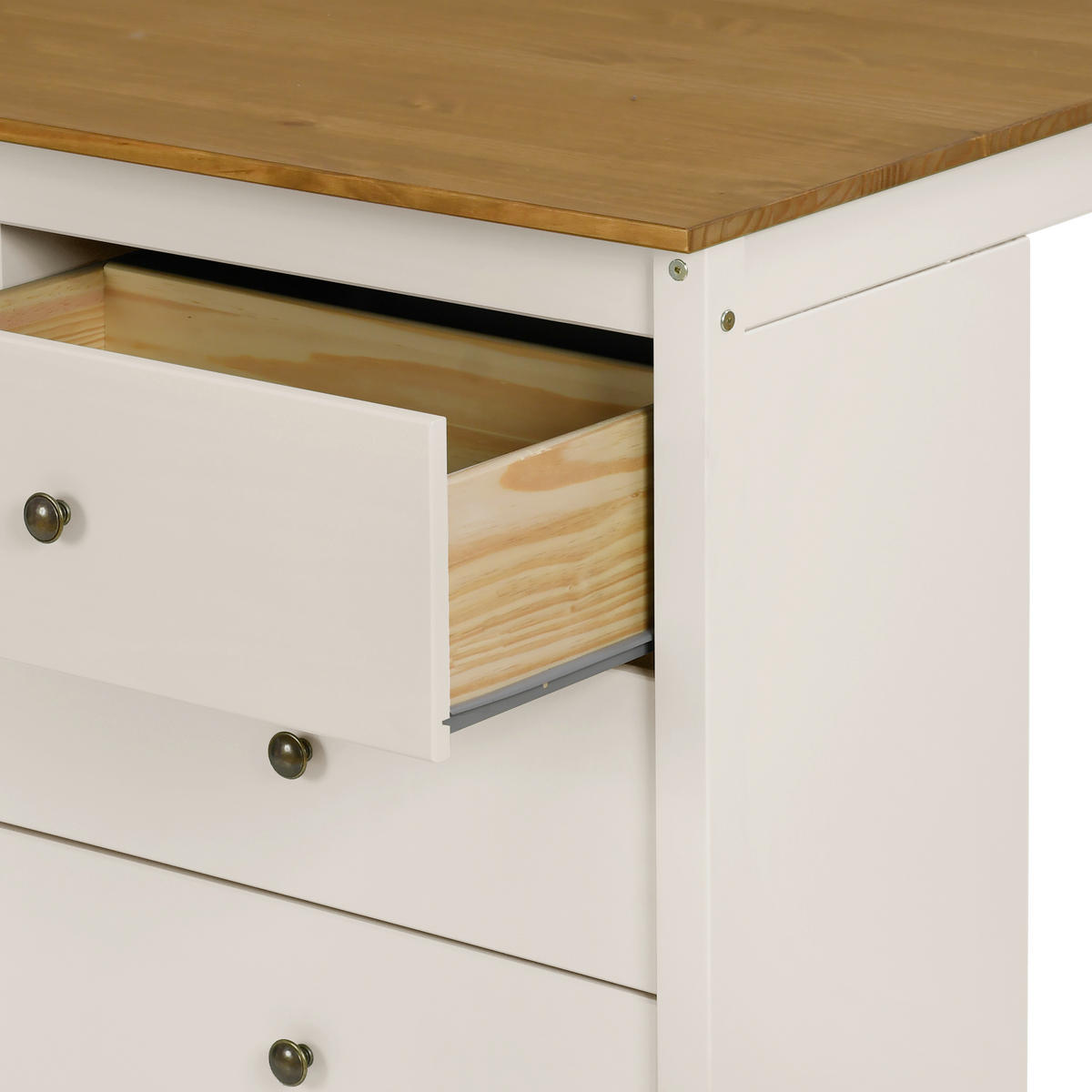 KÜCHENINSEL  in Braun, Beige  - Beige/Zinkfarben, MODERN, Holz/Metall (122cm) - Livetastic