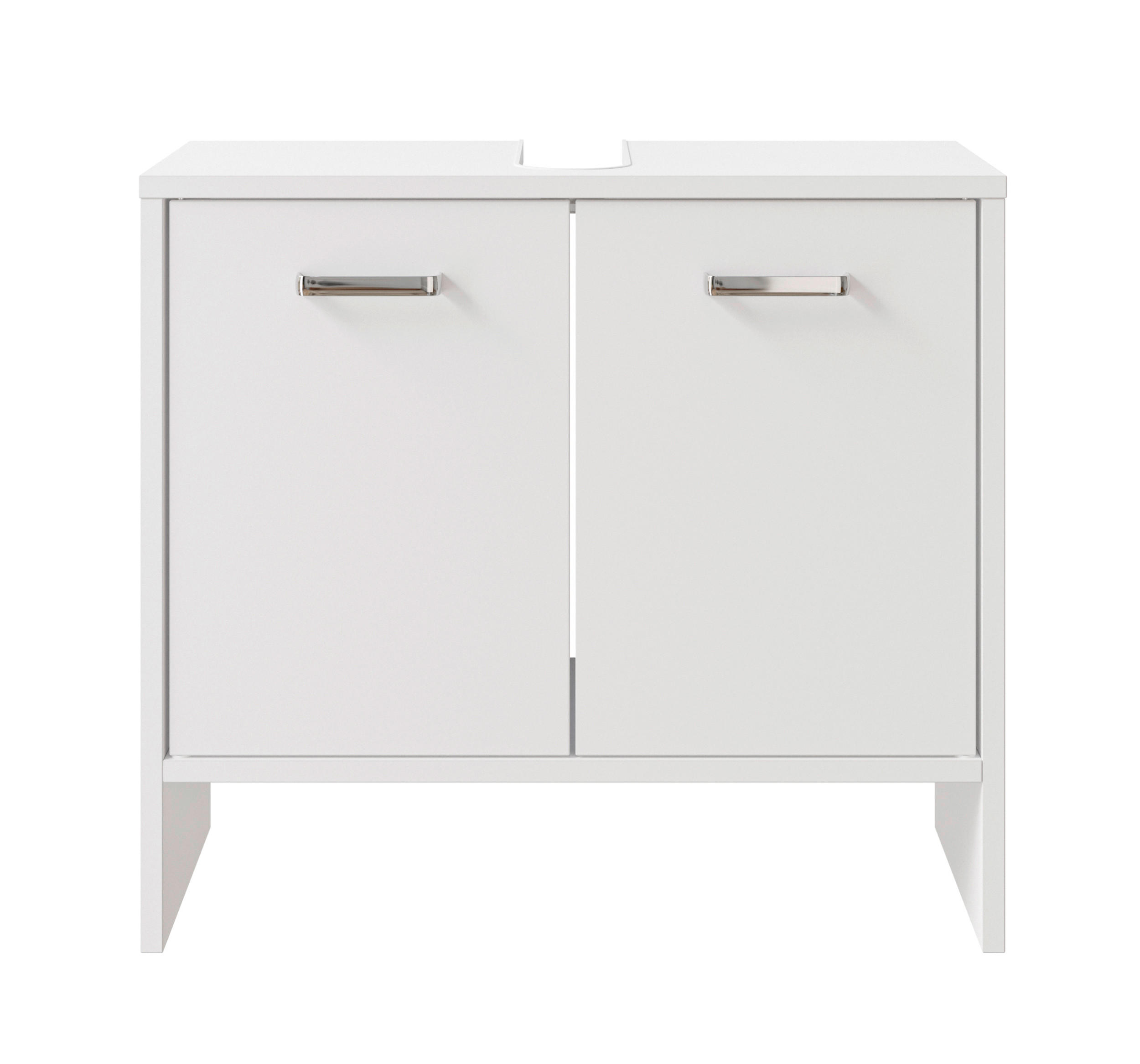 WASCHBECKENUNTERSCHRANK 60,6/54,3/28,4 cm  - Chromfarben/Weiß, Basics, Holzwerkstoff (60,6/54,3/28,4cm) - Pelipal