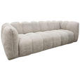 BIGSOFA Chenille Beige  - Beige/Schwarz, MODERN, Kunststoff/Textil (235/73/103cm) - Carryhome