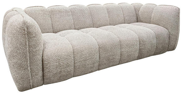 BIGSOFA Chenille Beige  - Beige/Schwarz, MODERN, Kunststoff/Textil (235/73/103cm) - Carryhome