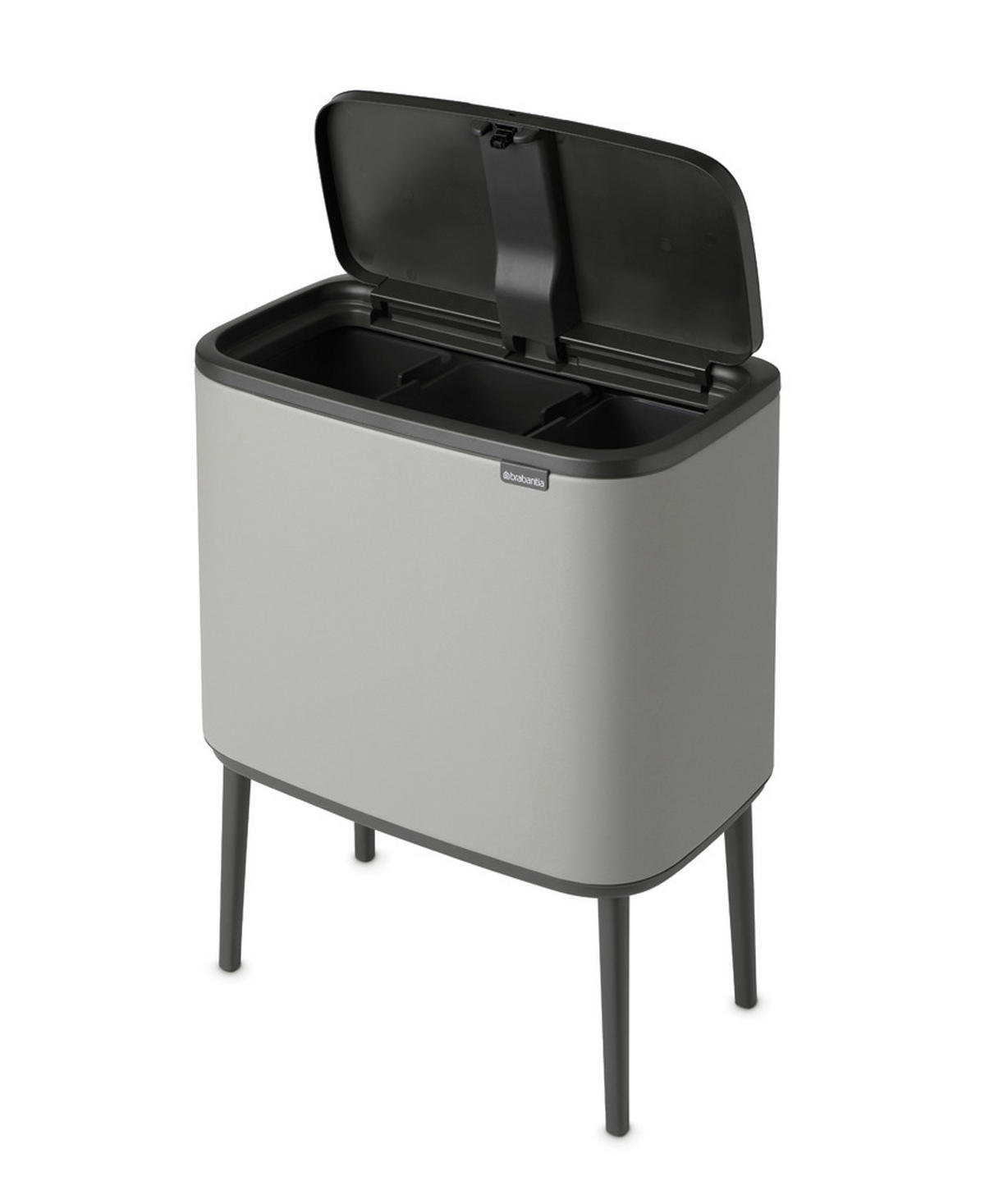 KOŠ ZA SMETI - siva, Basics, umetna masa (54/68/31.5cm) - Brabantia
