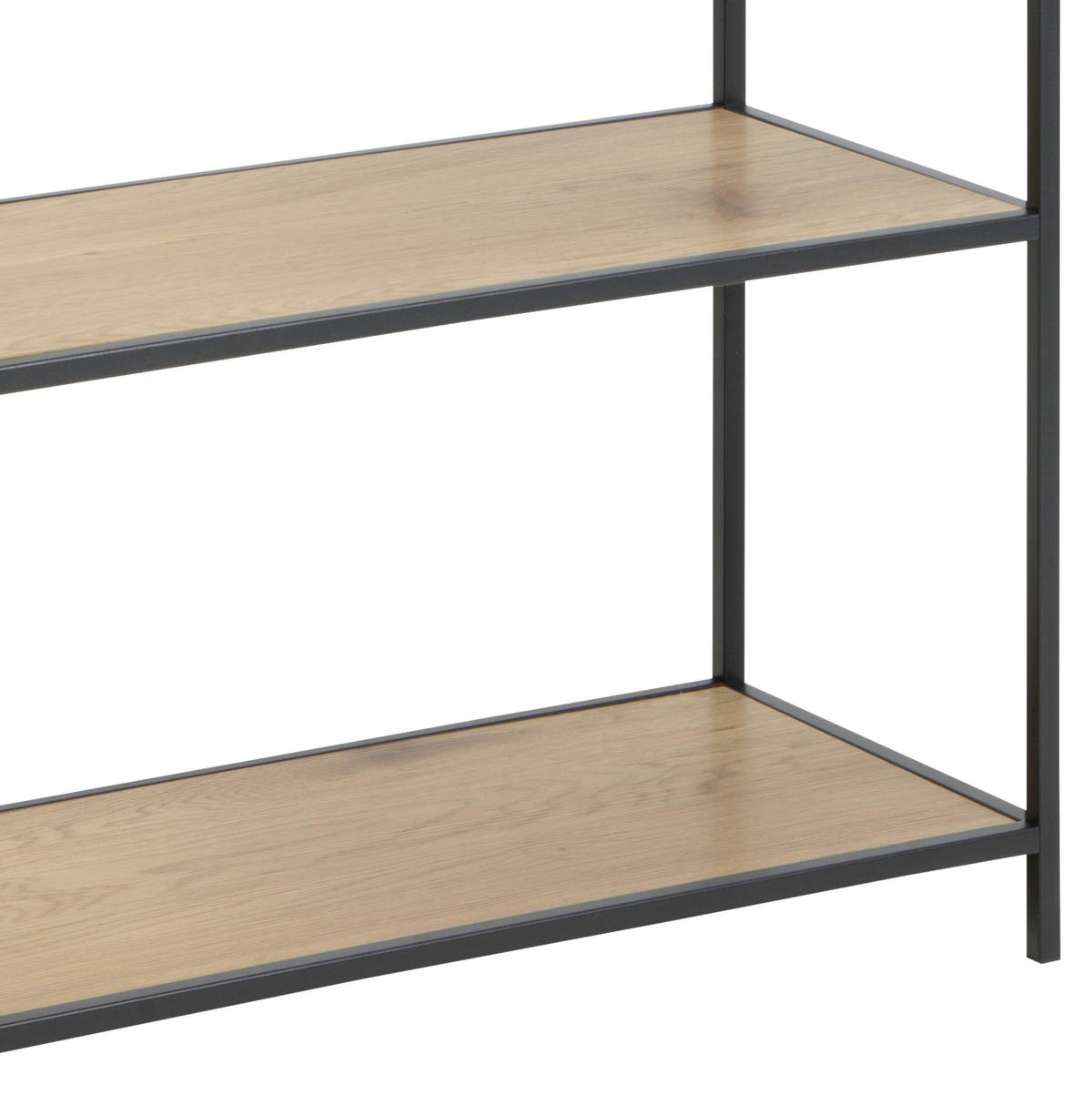 REGAL Eichefarben  - Eichefarben/Schwarz, Trend, Holzwerkstoff/Metall (77/185/35cm) - MID.YOU