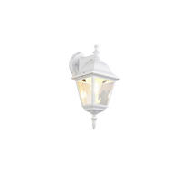 AUßENWANDLEUCHTE Livenza 14/34/19 cm  - Klar/Weiß, KONVENTIONELL, Glas/Metall (14/34/19cm) - Trio Leuchten