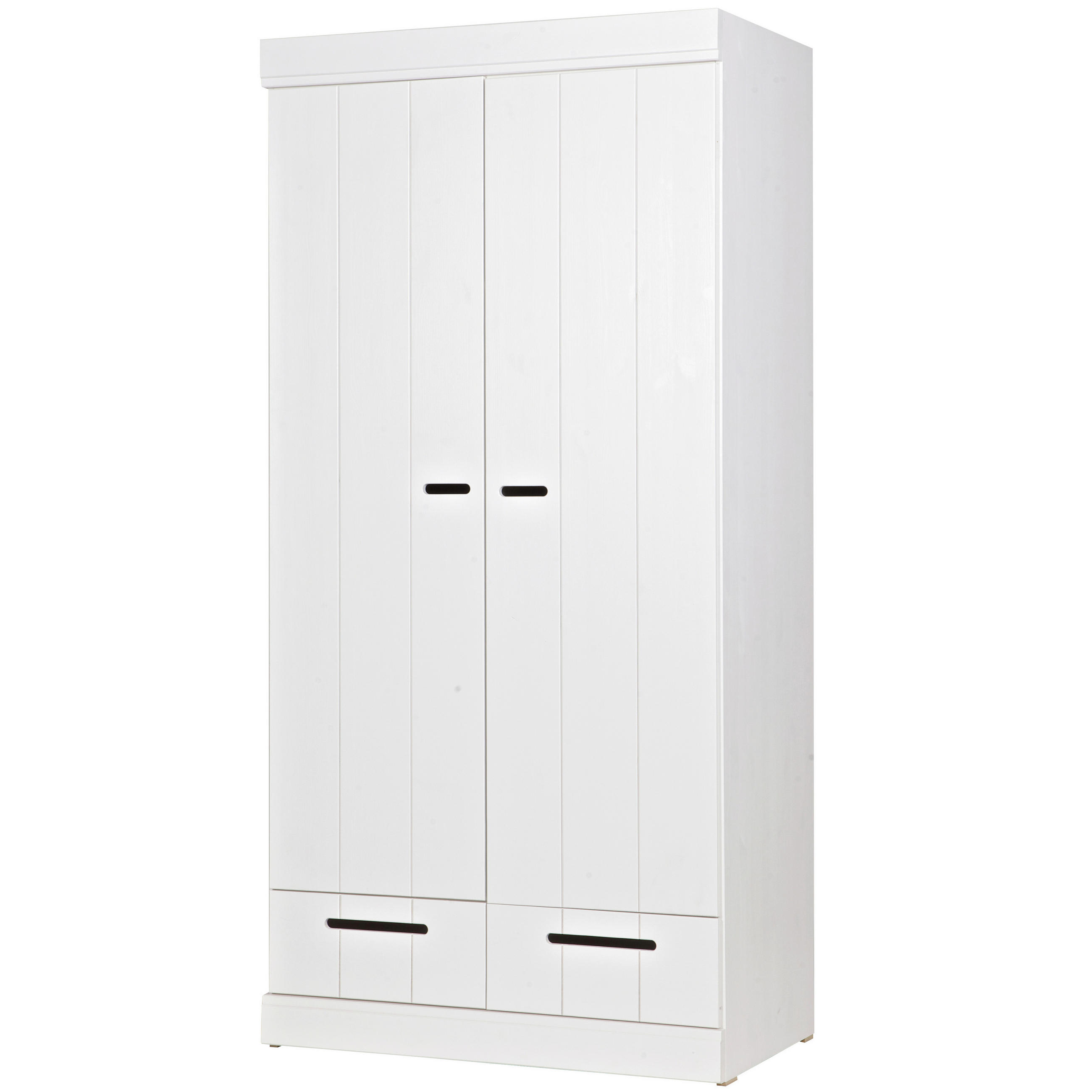 DREHTÜRENSCHRANK 94/195/53 cm 2-türig Weiß  - Weiß, Design, Holz/Holzwerkstoff (94/195/53cm) - Livetastic