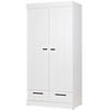 DREHTÜRENSCHRANK 94/195/53 cm 2-türig Weiß  - Weiß, Design, Holz/Holzwerkstoff (94/195/53cm) - Livetastic