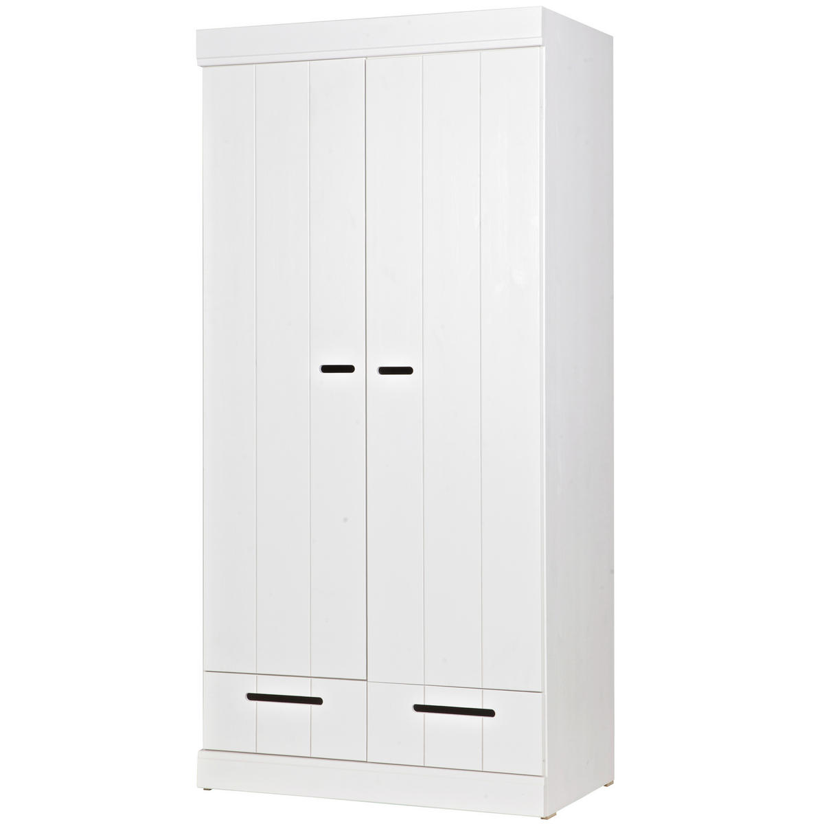 DREHTÜRENSCHRANK 94/195/53 cm 2-türig Weiß  - Weiß, Design, Holz/Holzwerkstoff (94/195/53cm) - Livetastic